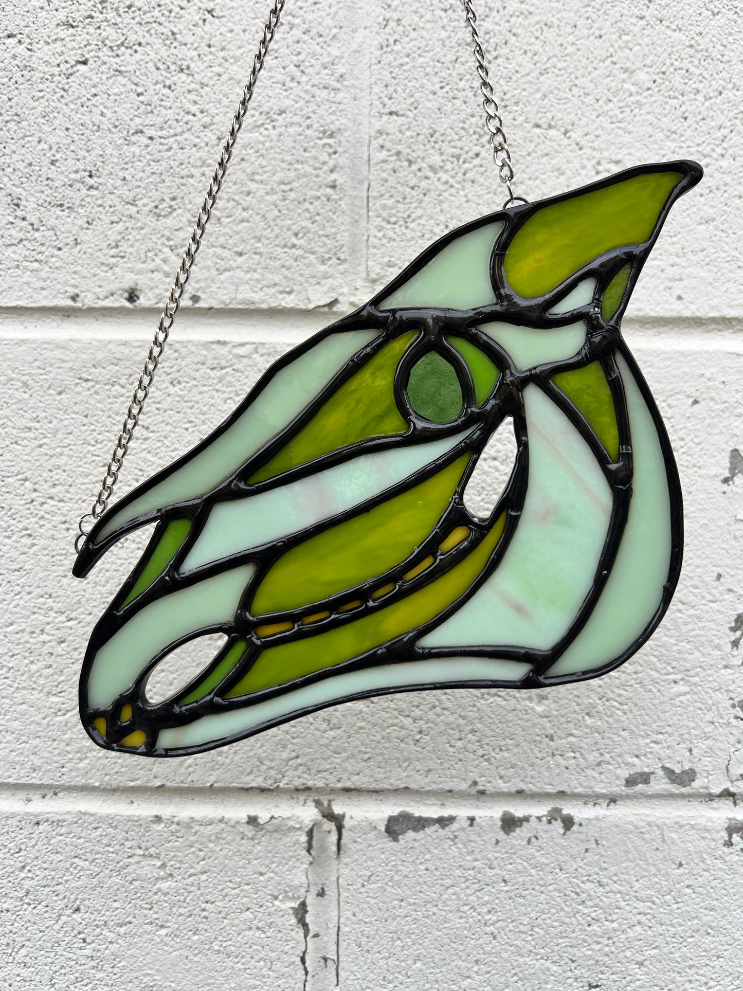 The Strange: Horse Skull Original Stained Glass
