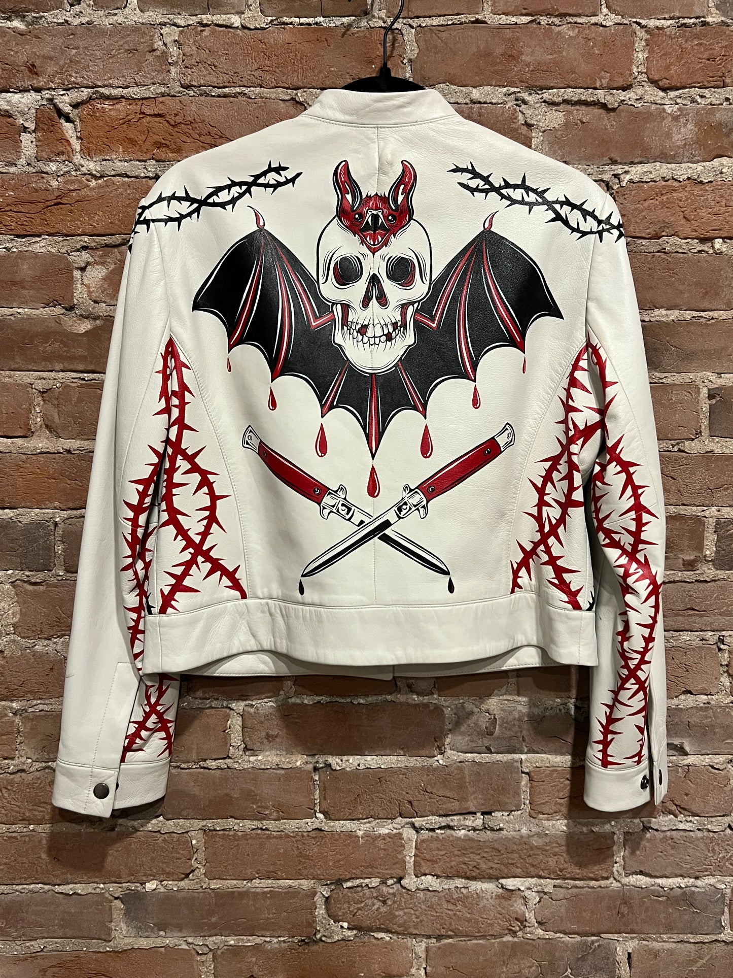 Hand Painted Leather Jacket