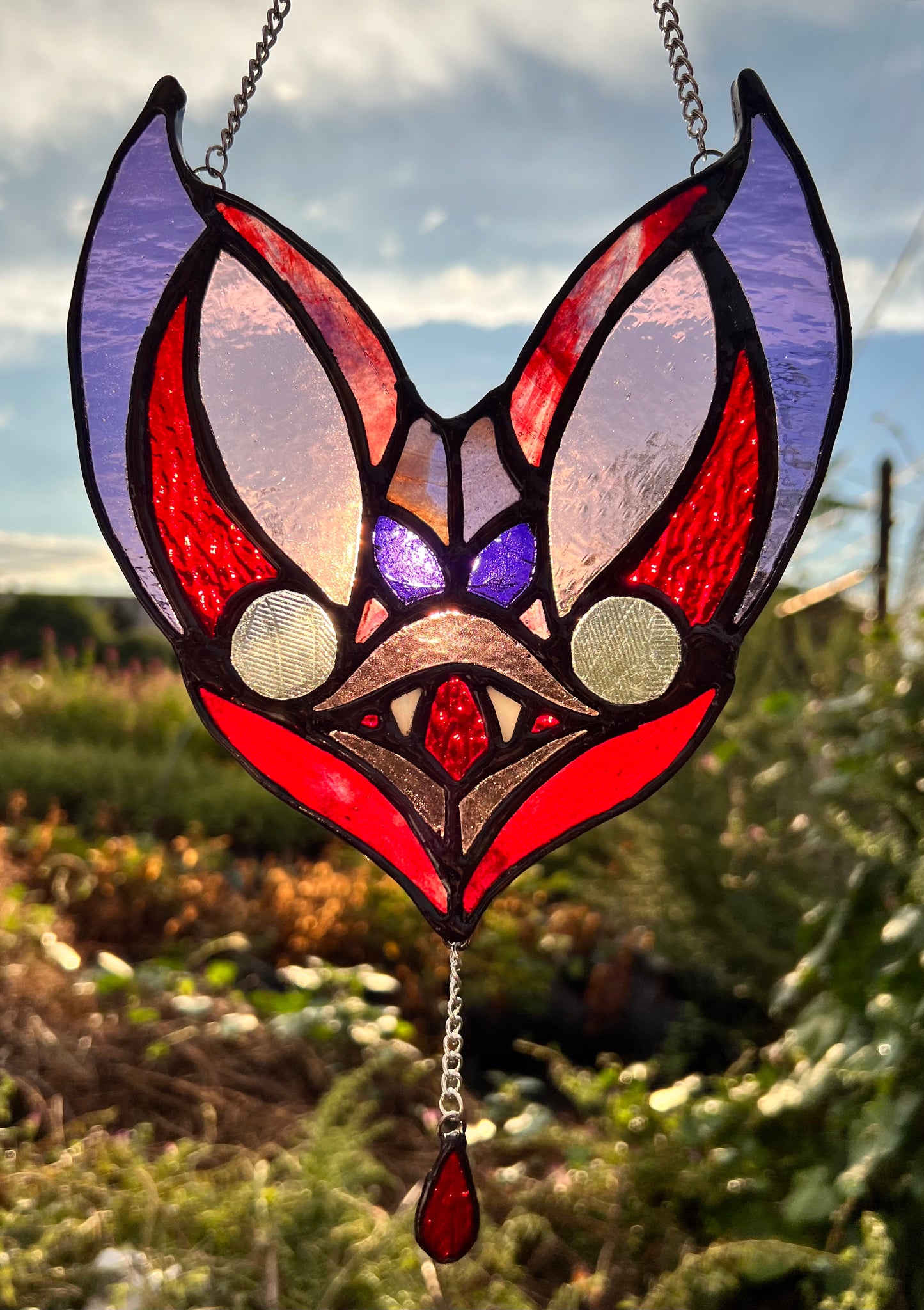 Vampire Bat Original Stained Glass