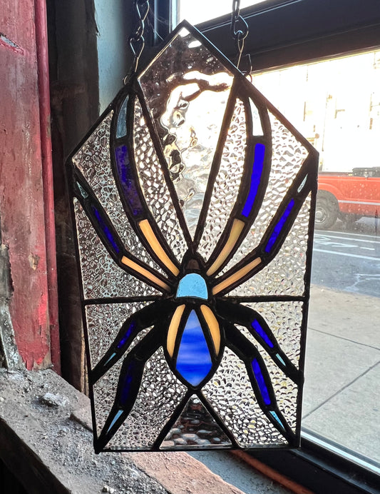Garden Spider Original Stained Glass