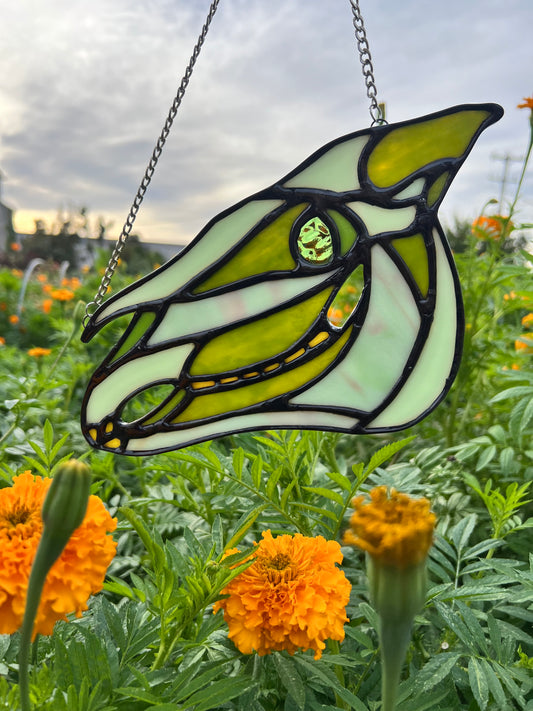 The Strange: Horse Skull Original Stained Glass