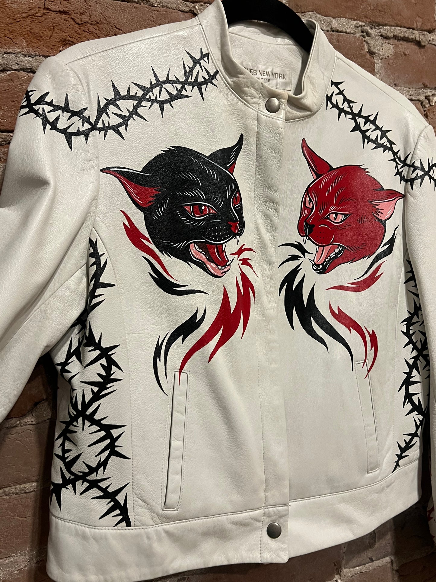 Hand Painted Leather Jacket