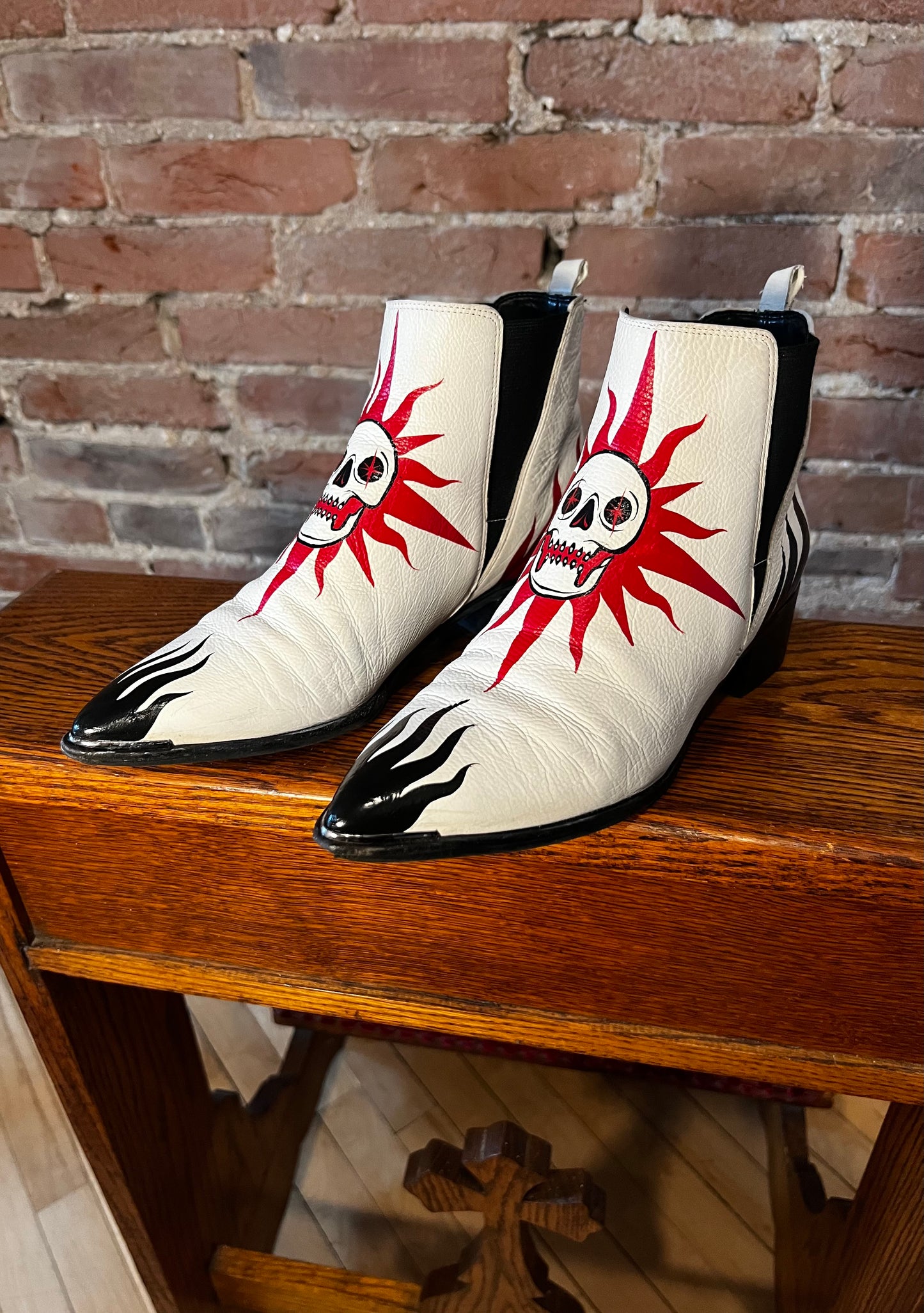 Firewalker Hand Painted Boots- Size 7.5 W