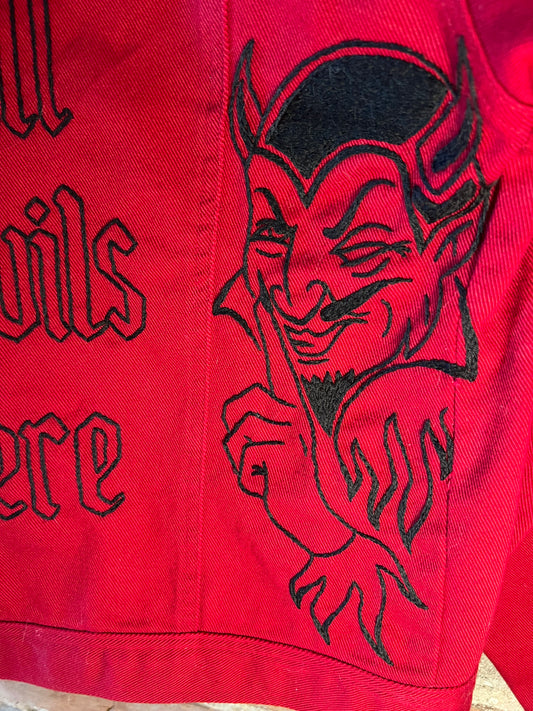 “Hell Is Empty” Hand Embroidered Jacket