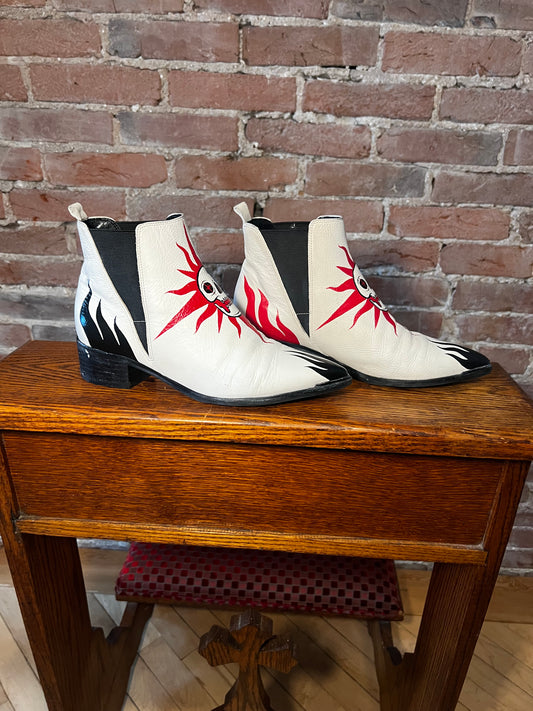 Firewalker Hand Painted Boots- Size 7.5 W