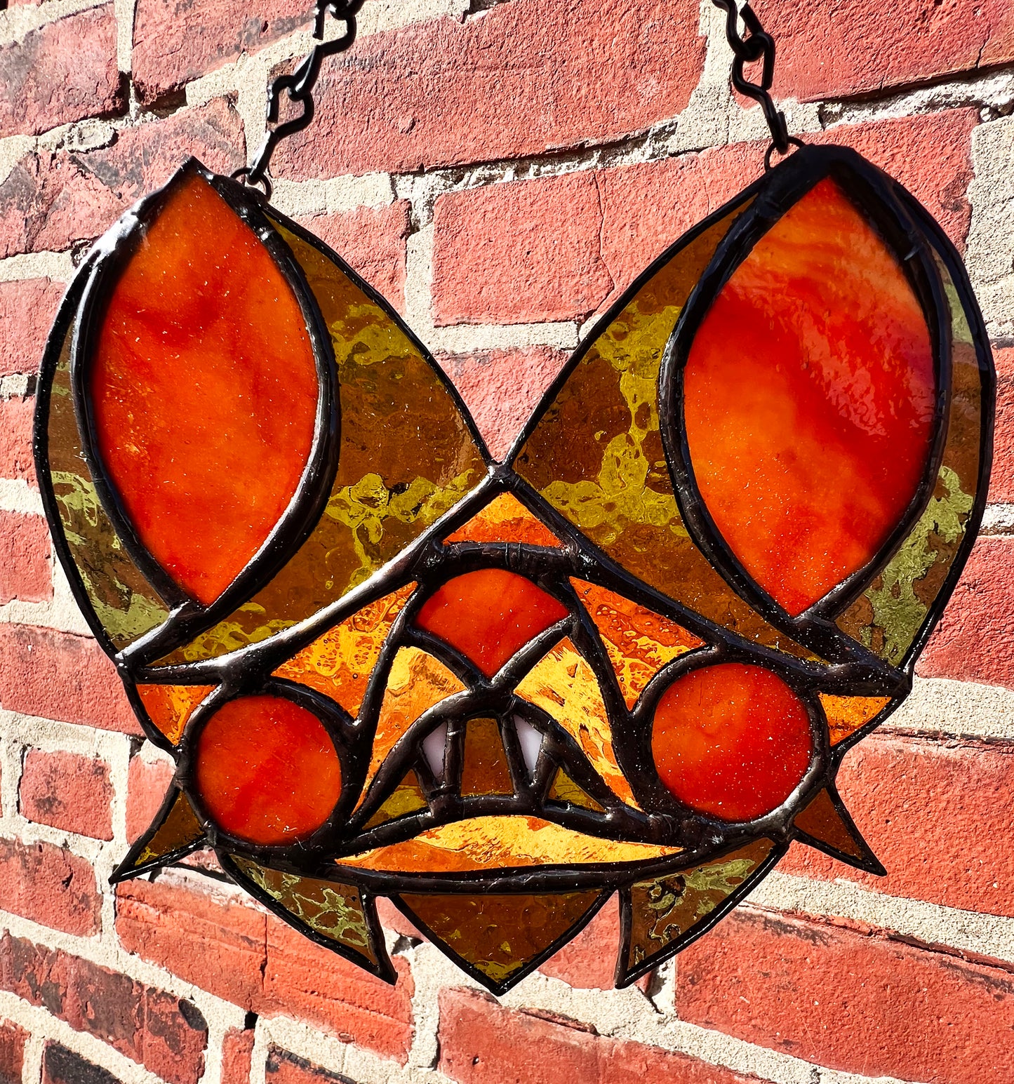 Bat Dude Original Stained Glass- Green Variant