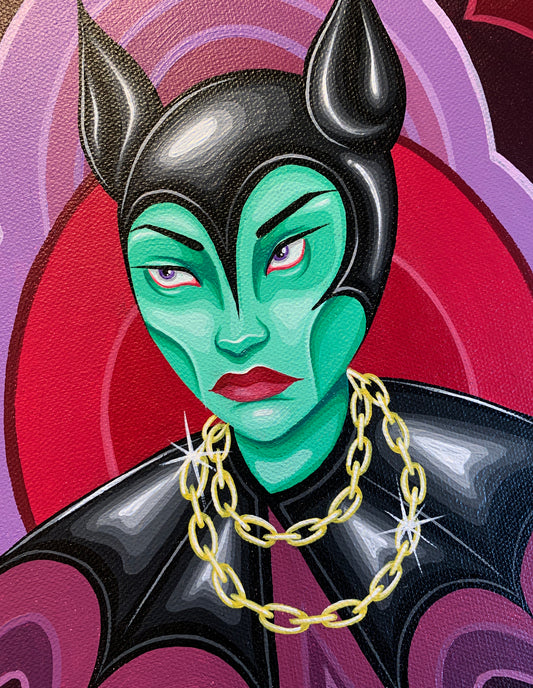 Bat Lady Bling- Original Painting