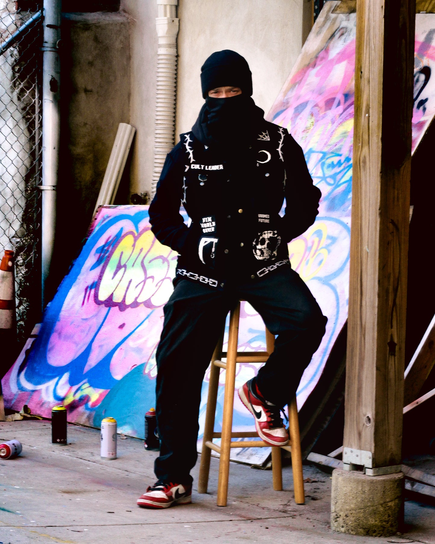 Doomed Future x Sea of Doom Hand Embellished Heavy Duty Denim Vest
