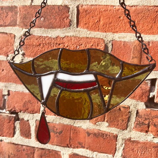Goblin Vamp Lips Stained Glass