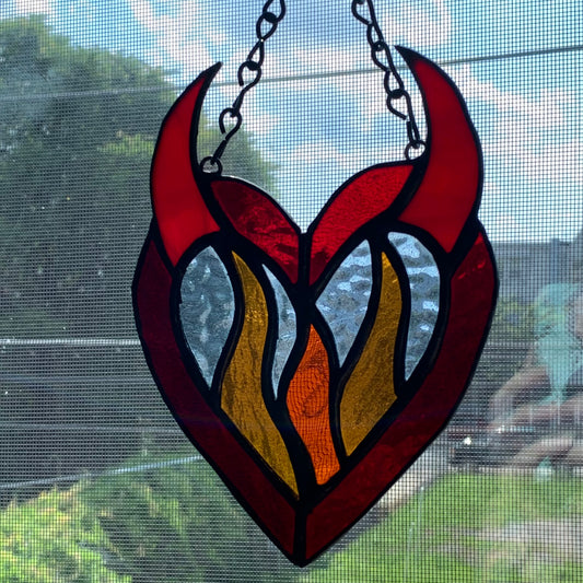 Small Hellfire Stained Glass