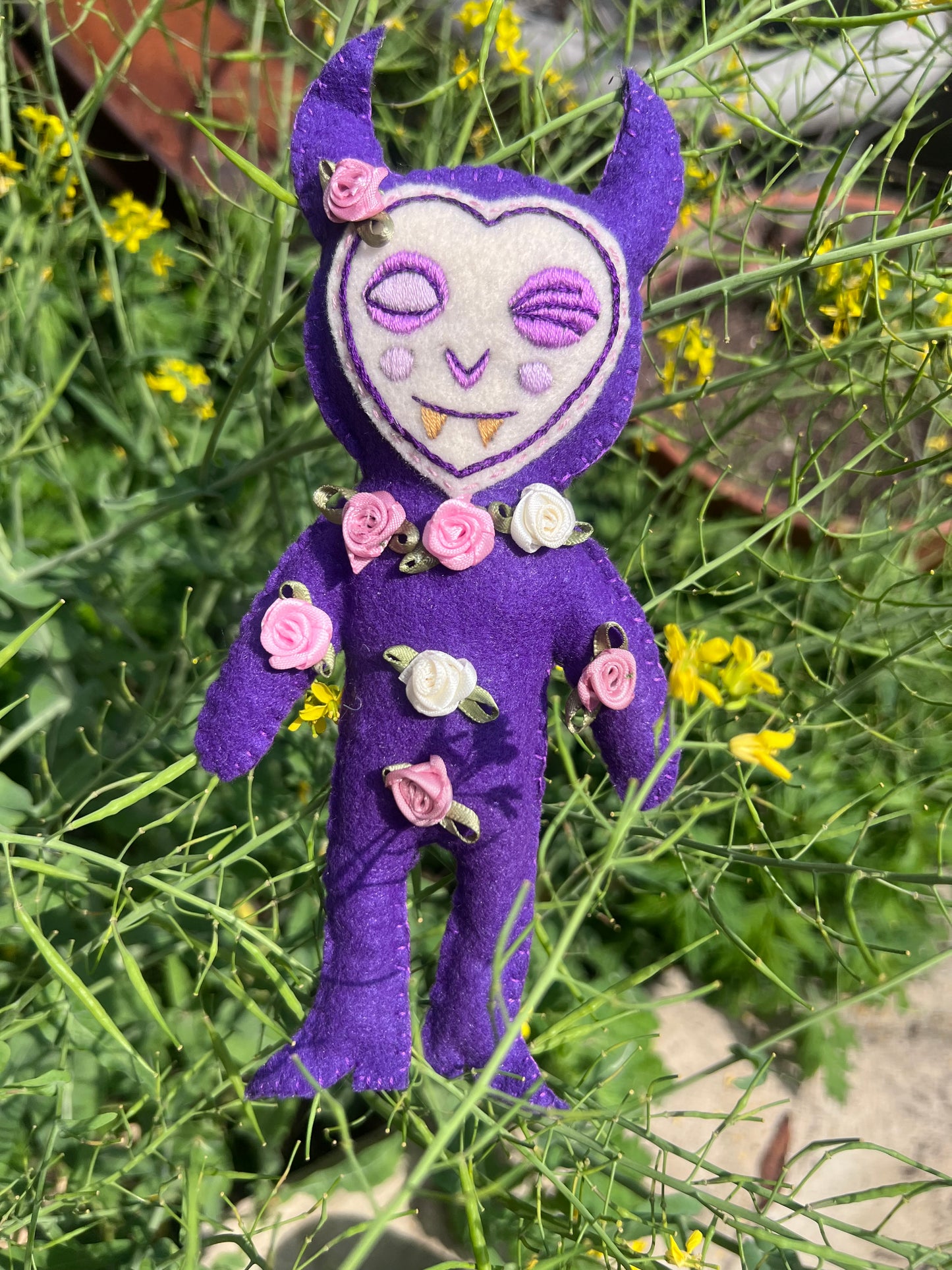 Springtime Doomy Doll: Purple Flower Boi