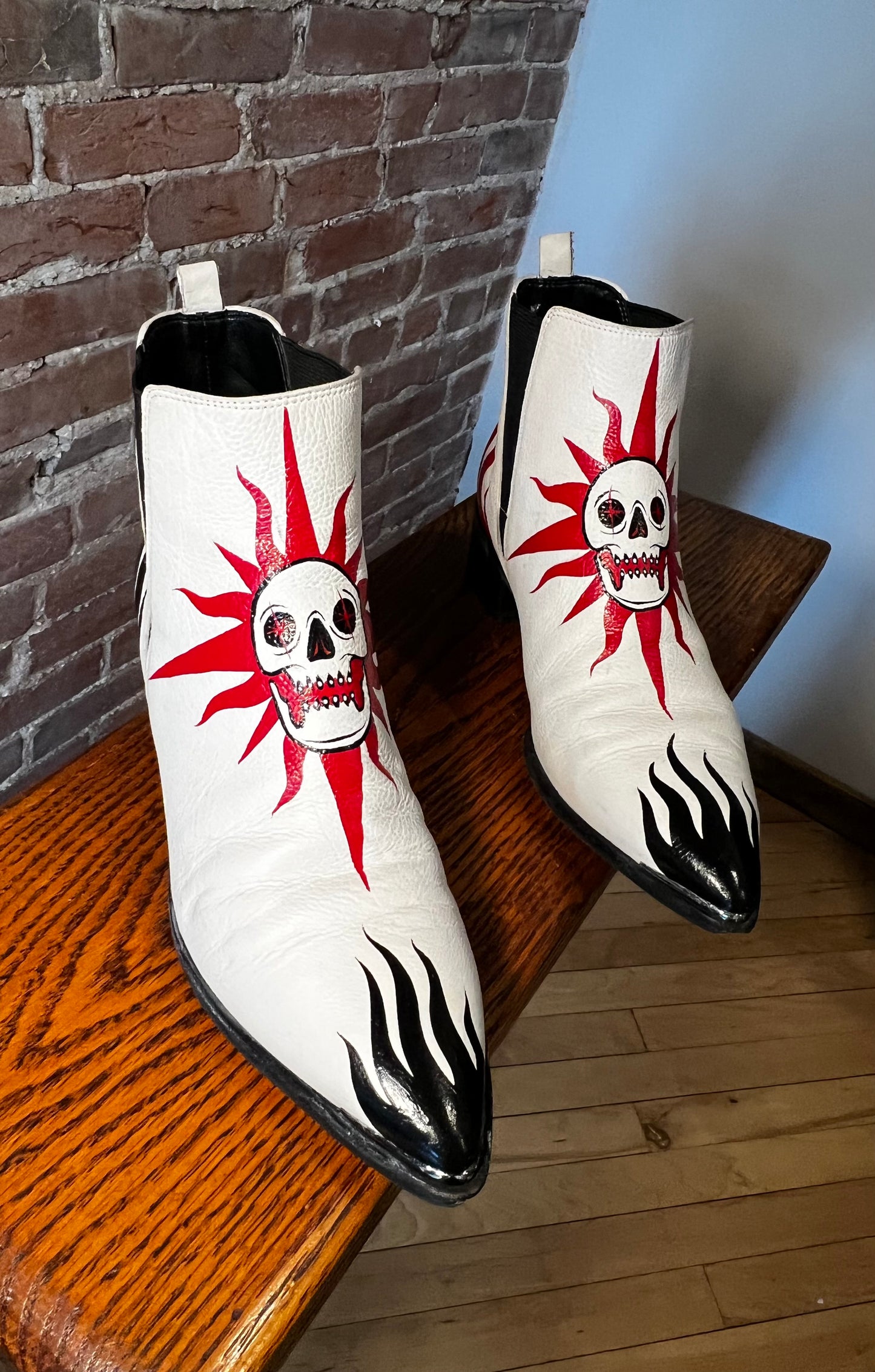 Firewalker Hand Painted Boots- Size 7.5 W