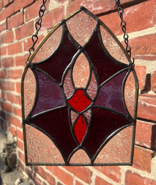 Cathedral Window Bat Original Stained Glass