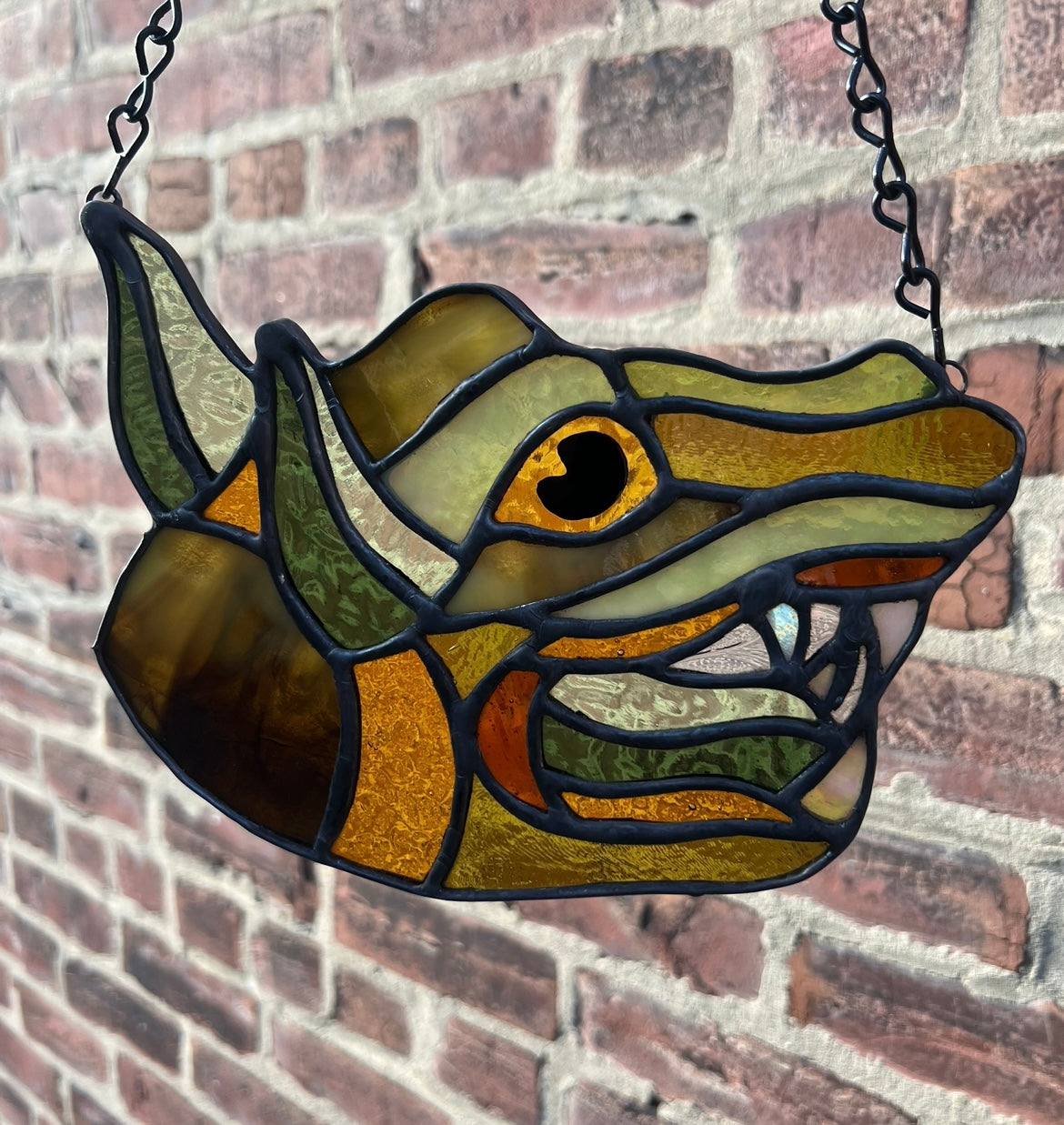 Medieval Beast: Castle Protector Original Stained Glass