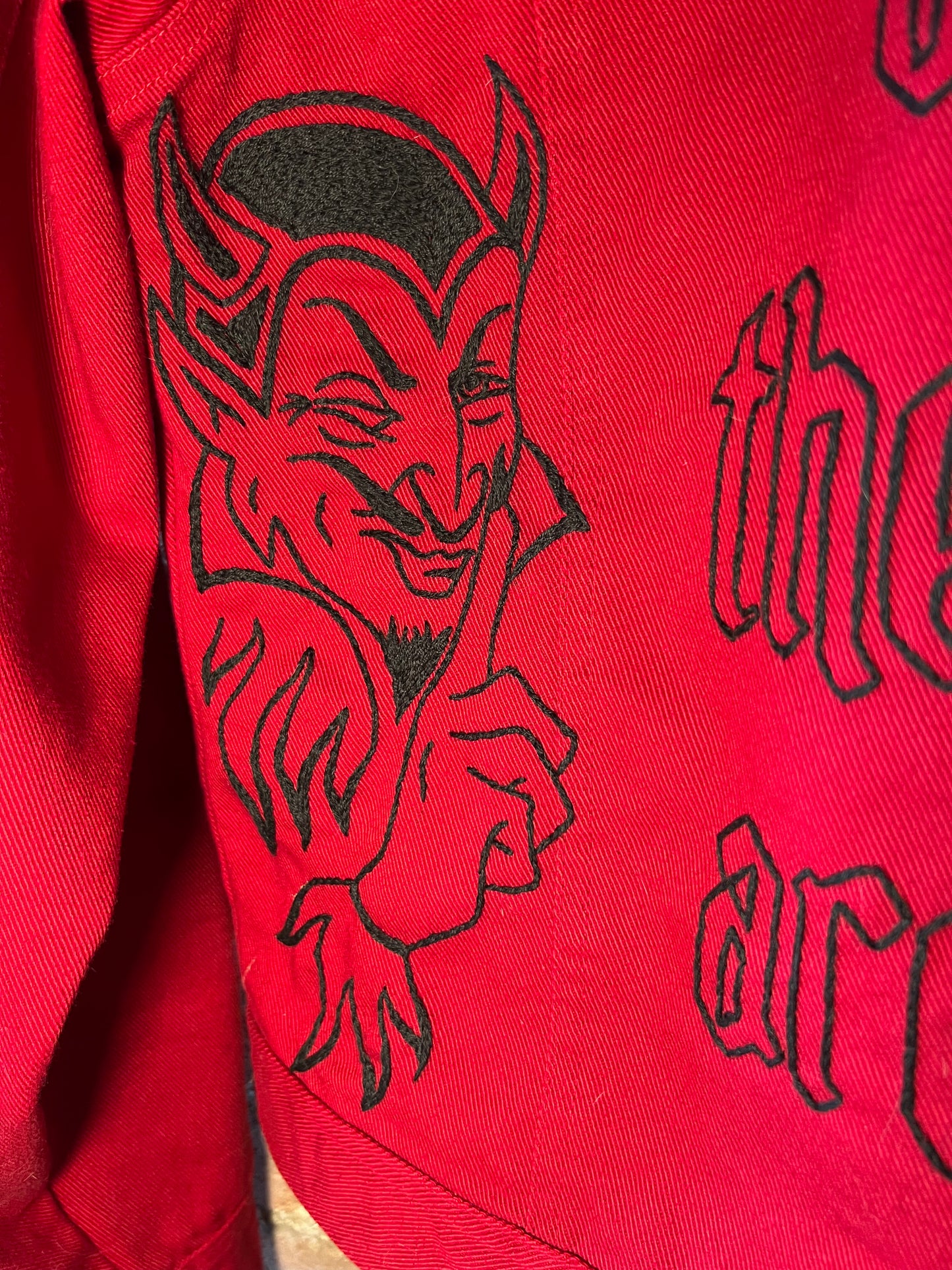 “Hell Is Empty” Hand Embroidered Jacket