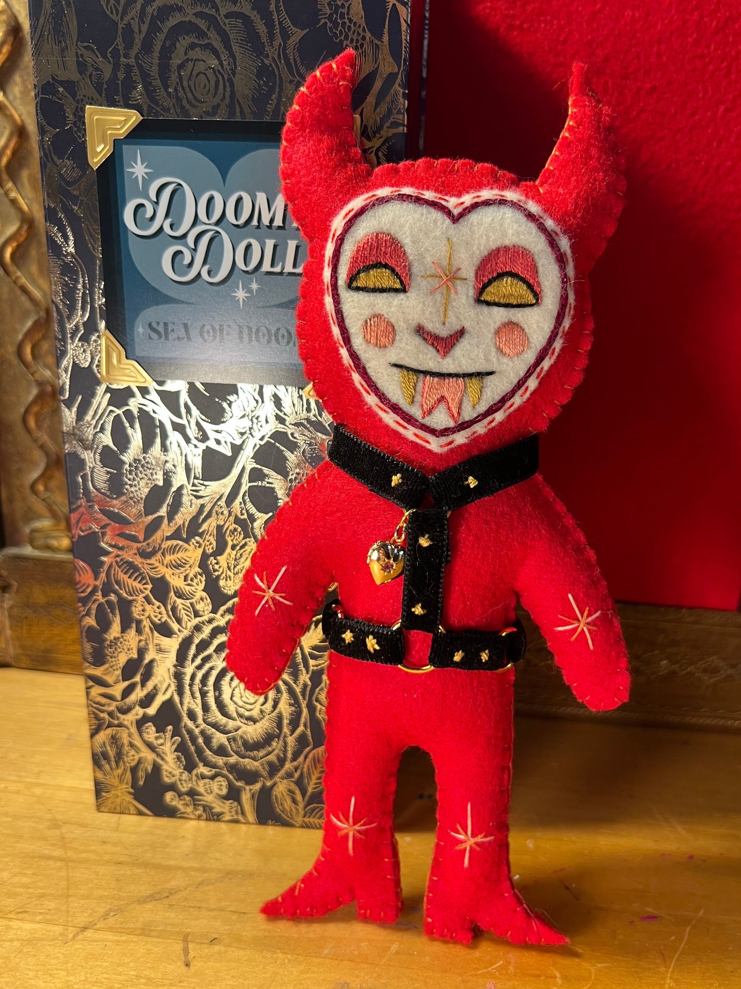 Doomy Doll: Red Devil with Harness