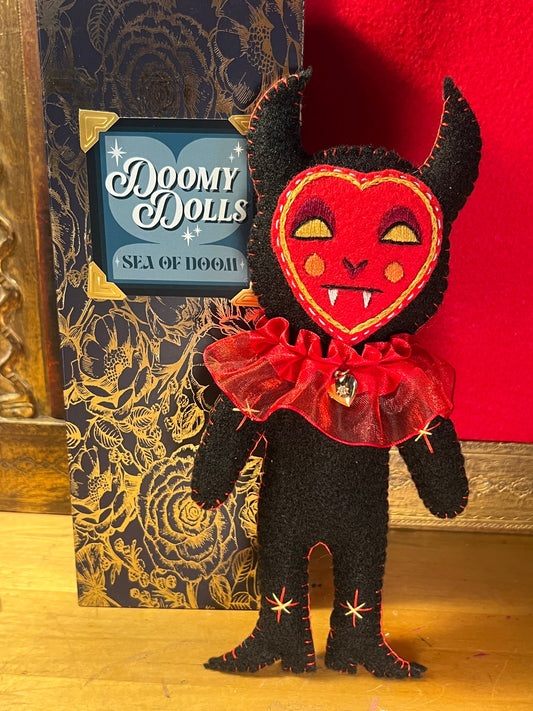 Doomy Doll: Black Devil with Red Ruffle