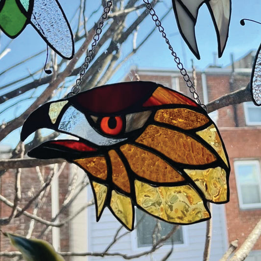 Cooper's Hawk Original Stained Glass