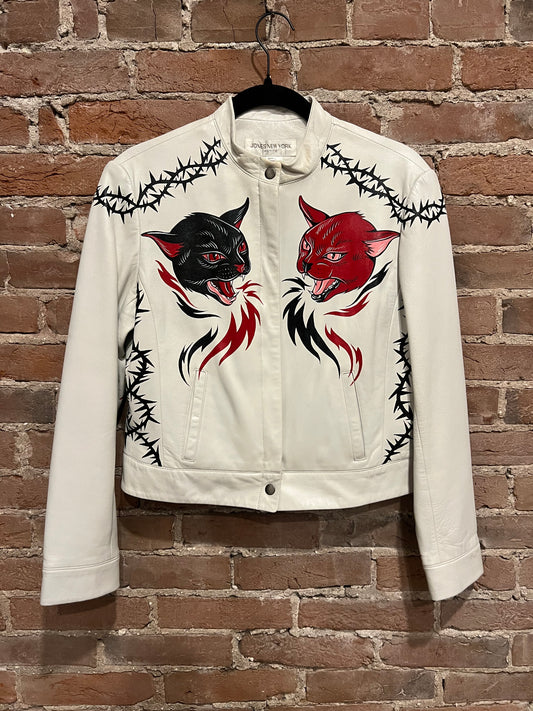 Hand Painted Leather Jacket