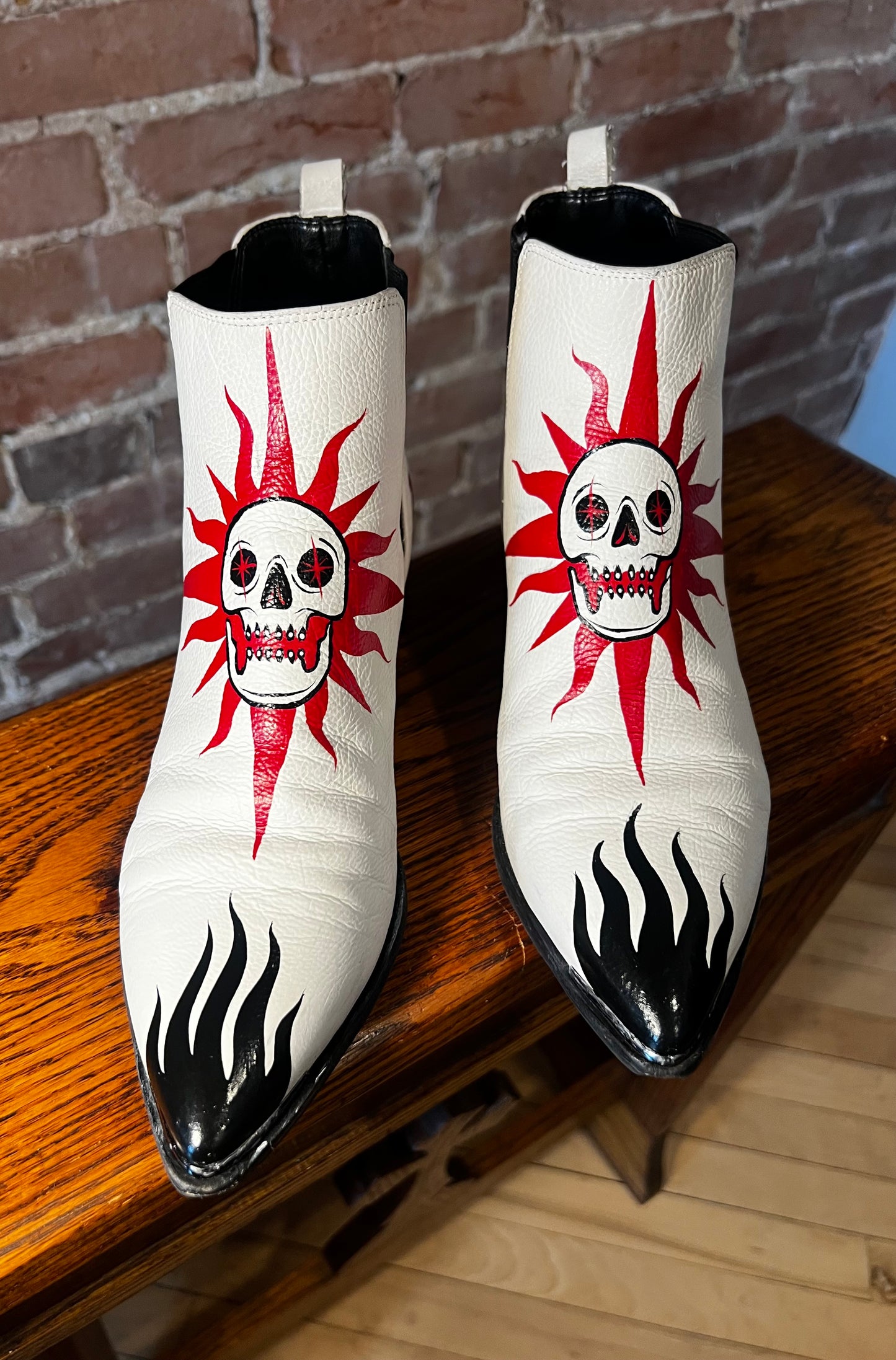 Firewalker Hand Painted Boots- Size 7.5 W
