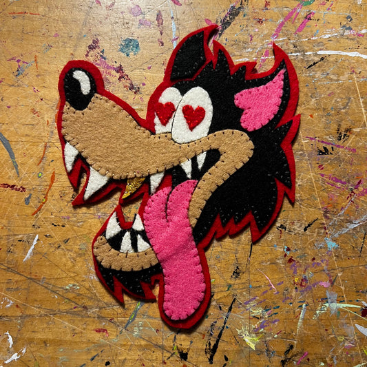 Handmade Pervy Wolf Patch