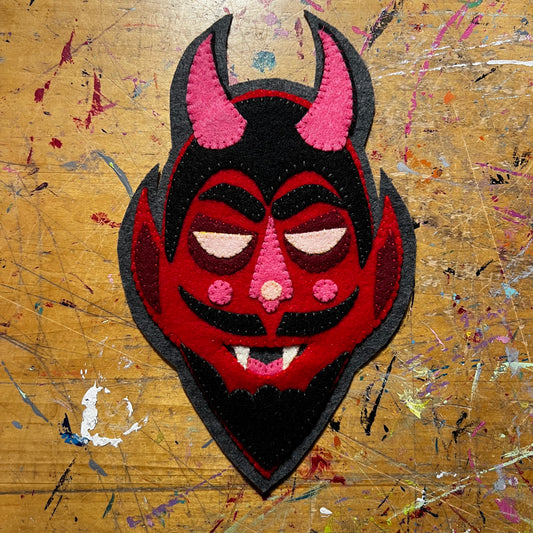 Handmade Felt Devil Patch