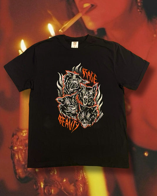 RAGE BEFORE BEAUTY t-shirt