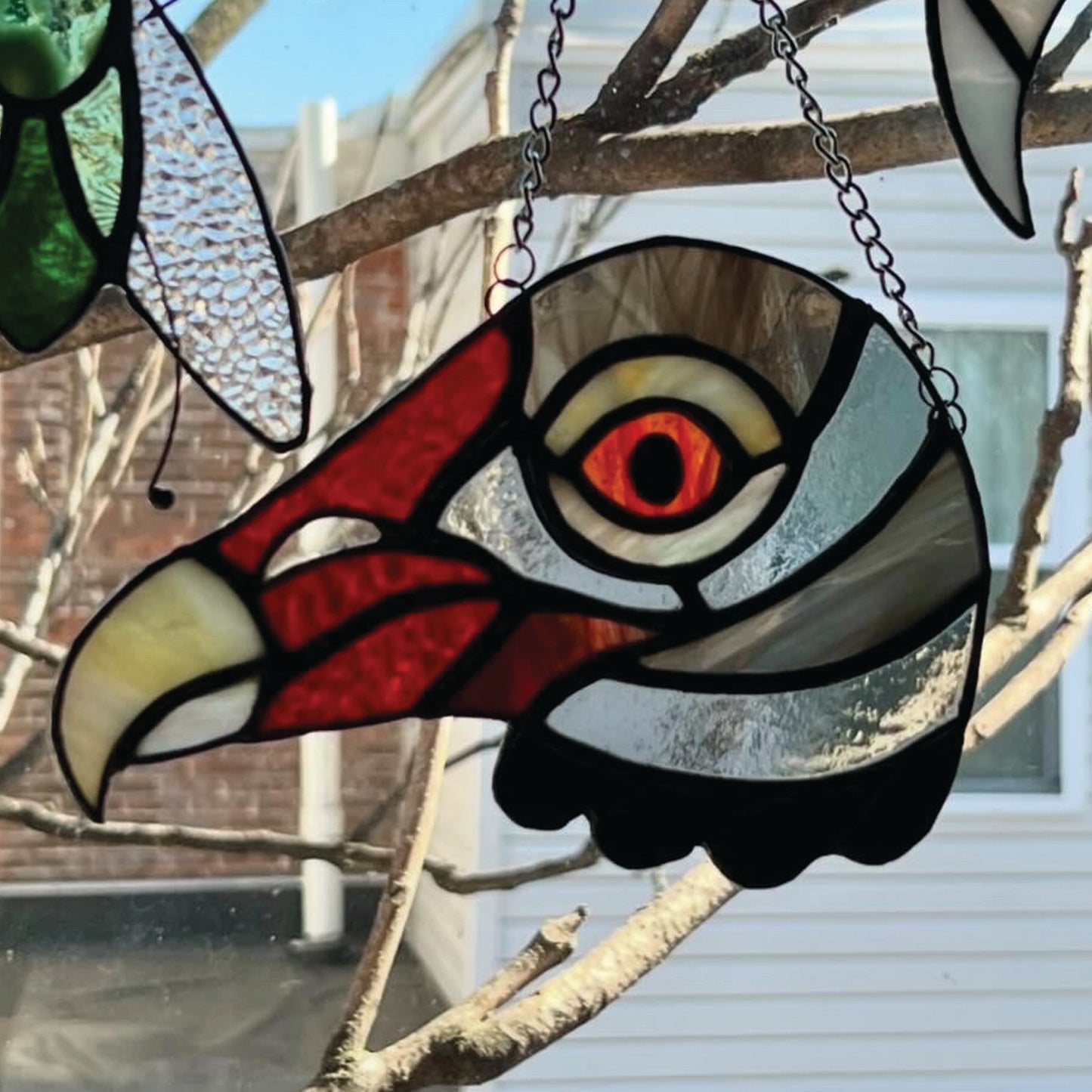 Turkey Vulture Original Stained Glass