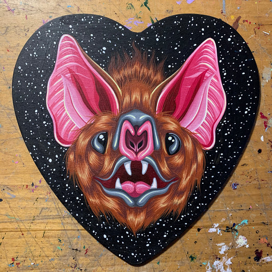 I Heart Bats Original Painting
