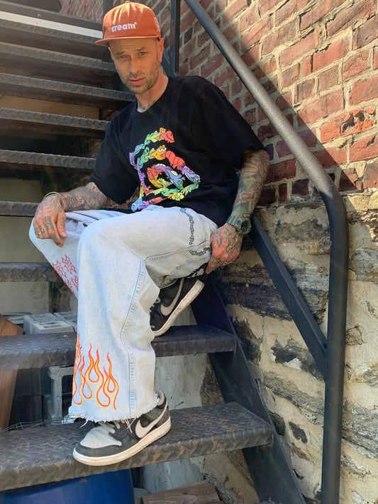 Hand Embroidered “Break Stuff” Bizkit JNCOs