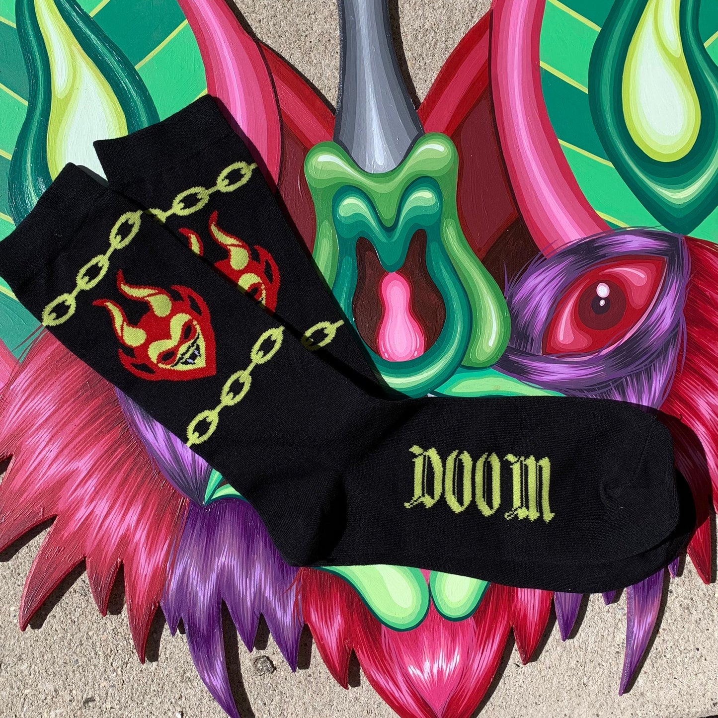 You Fancy Devil Unisex Black Socks