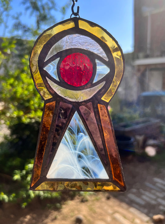 Keyhole Creeper Stained Glass