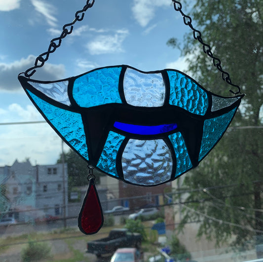 Laura Palmer Vamp Lips- Original Stained Glass