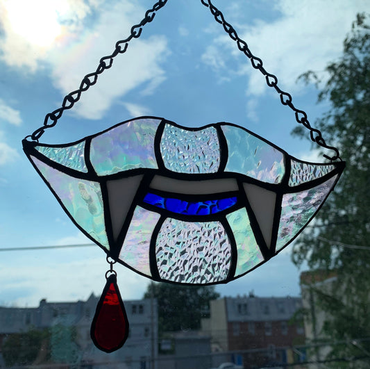 Paris H Vamp Lips- Original Stained GLass