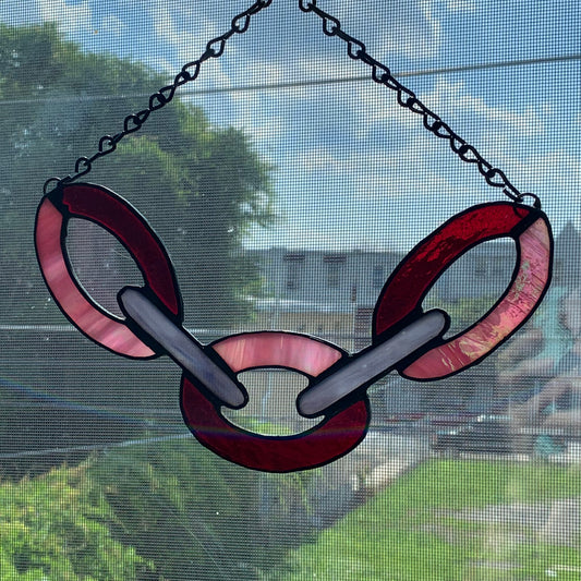 Pink Chain Stained Glass
