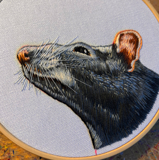 The Rat Hand Embroidery